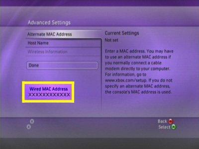 does your computer have to be on to use the mac address for xbox one?