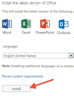 where does office 365 install