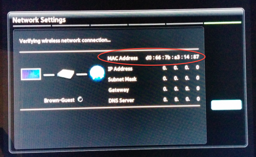 find the mac address for xbox one