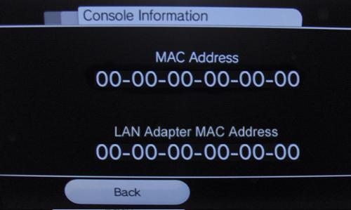 find mac address for tv