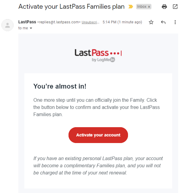 last pass families