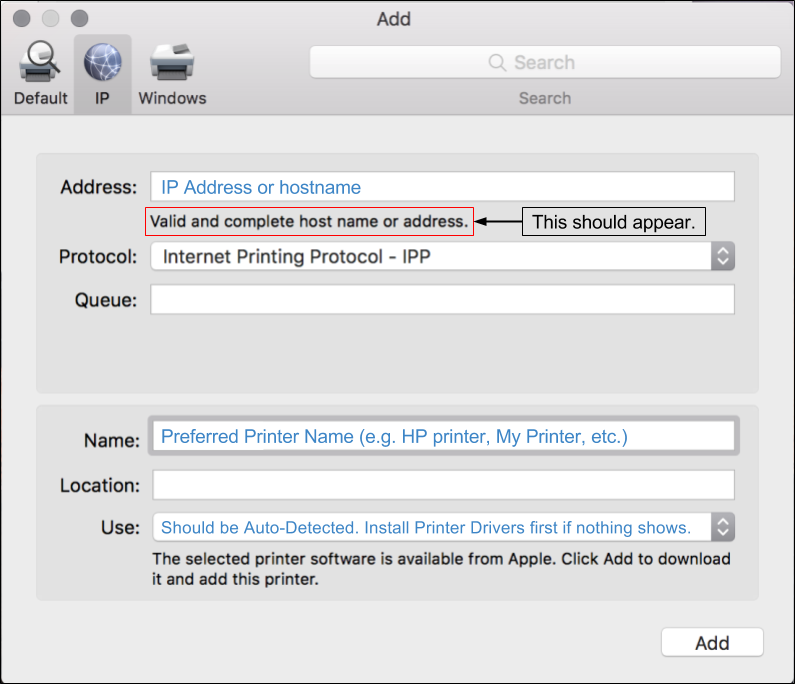 how to add a mac address of a printer to a wireless network