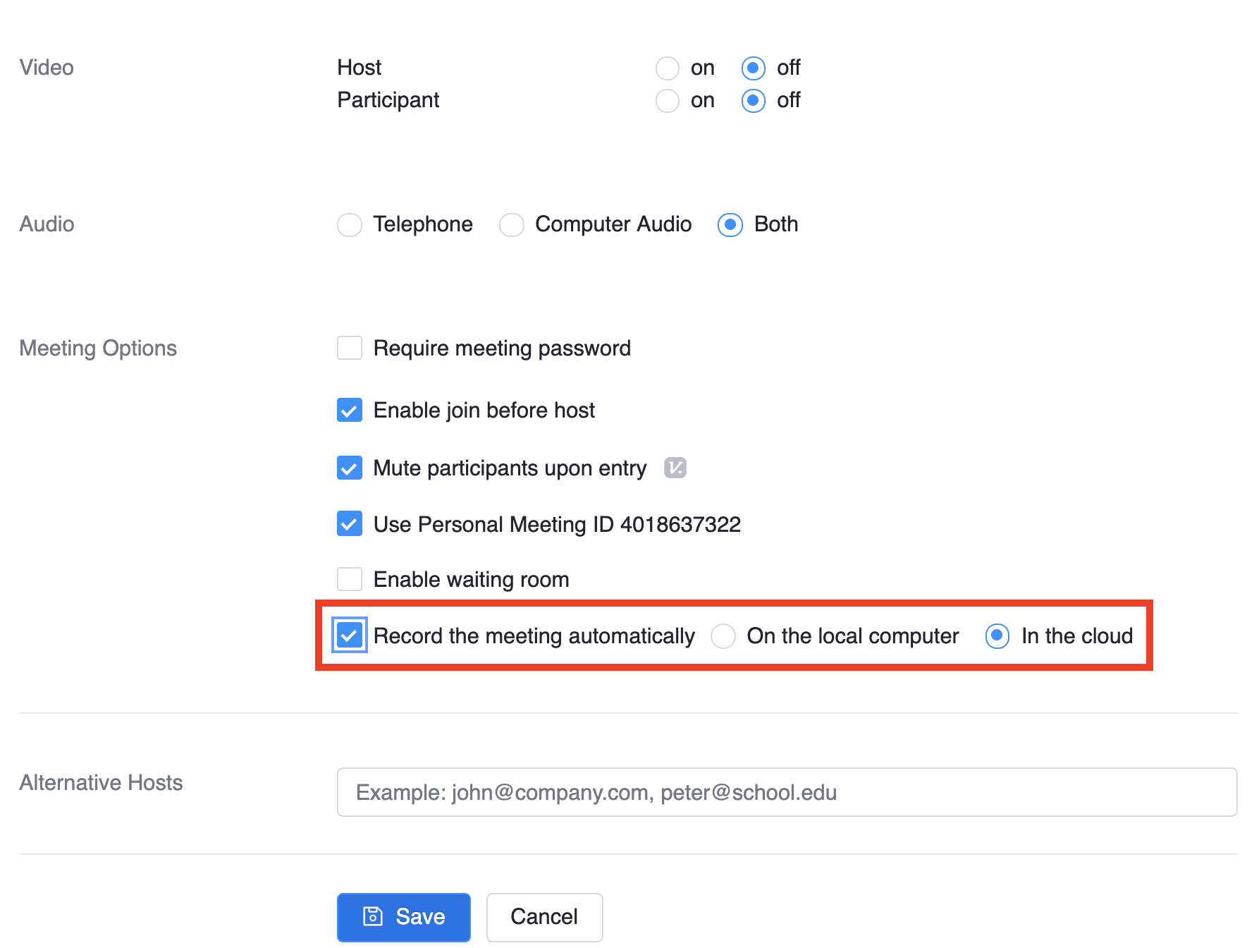 Recording Zoom Meetings in Canvas Knowledgebase / Phones