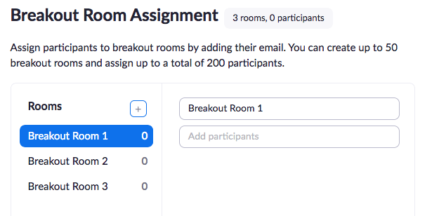 Add Breakout Rooms
